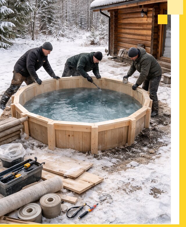 Изготовление и установка ледяных купелей под ключ в Бердске