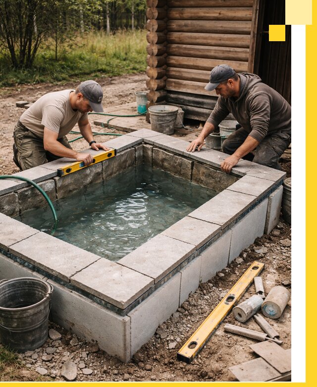 Изготовление и установка холодных купелей под ключ в Бердске