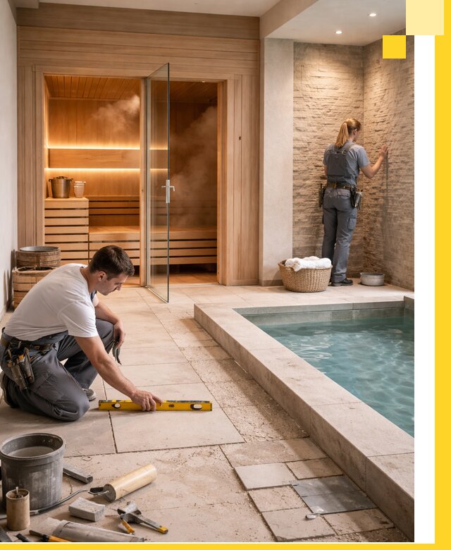 Комплексный дизайн и отделка интерьеров SPA под ключ в Бердске